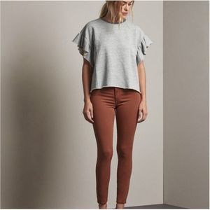 AG Farrah Ankle High Rise Skinny Sateen Stretch Jeans Brick Dust Size US 30